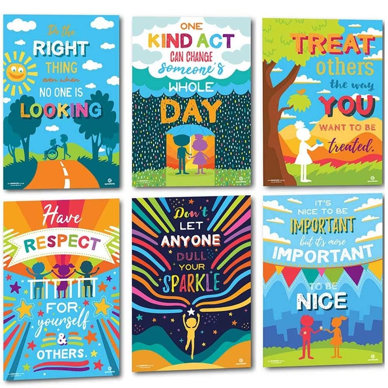 Sproutbrite Classroom Banner Decorations and Poster Bulletin Board Set - Choose to be - Image 1